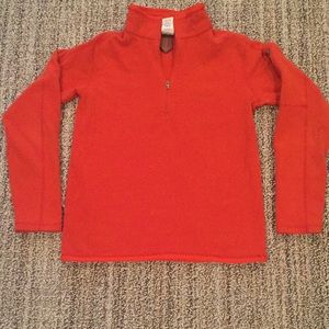 Patagonia, orange quarter zip fleece, women’s  M